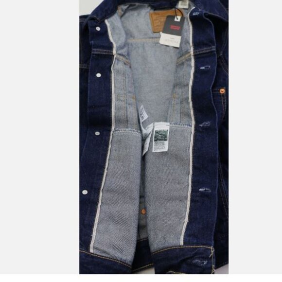 Levi's Type 1 Denim Jacket Selvedge Trucker 100% Cotton Men's Size M One Premium - Picture 6 of 16